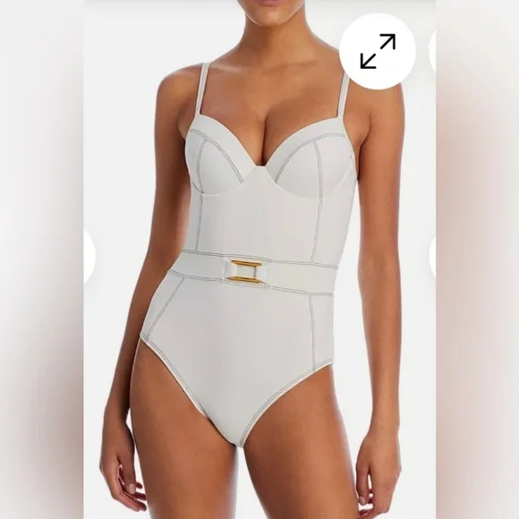 NWT White Corset One Piece - Picture 1 of 6